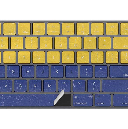 Colombia Flag Distressed Magic Keyboard with Numeric Keypad Skin